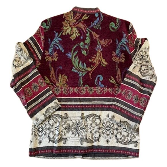 1990s Early Aughts Vintage  Boho Cottagecore Western Tapestry Jacket 8 - Picture 7 of 7
